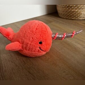 Jellycat Narwhal Coral/Pink Snall